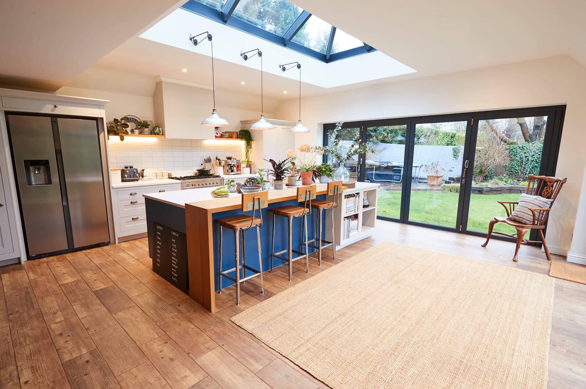 Bi-Fold Doors Offering Wider Access Between Kitchen and Garden in a Berkhamsted Property